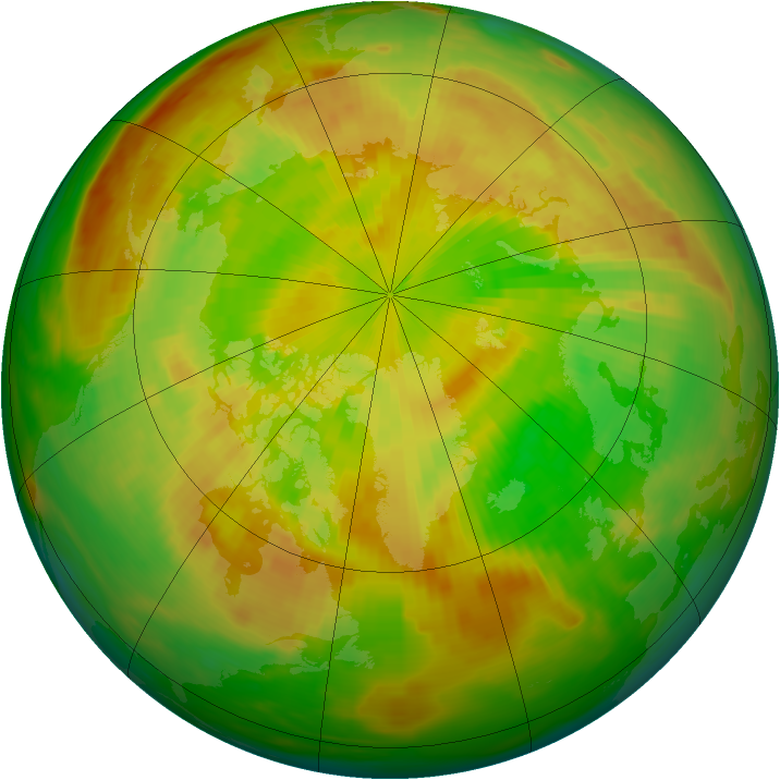 Arctic ozone map for 03 June 1979